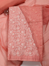 All Over Embroidery Chanderi Unstitched Suit Piece With Dupatta